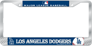 Los Angeles Dodgers License Plate Frame - Baseball Direct